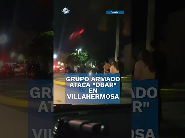 Irrumpen en antro "Dbar" y atacan a clientes en Villahermosa #shorts