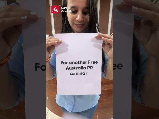 Free Australia PR Seminar in Vadodara