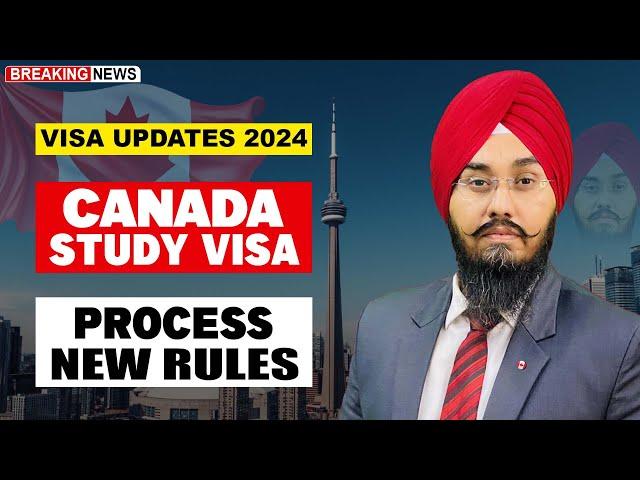 CANADA  STUDY VISA PROCESS NEW RULES | STUDY VISA UPDATES 2024 | USA CANADA UK