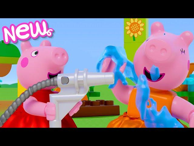 Peppa Pig Tales  The EPIC Splash Battle!  LEGO DUPLO Peppa Pig Episodes