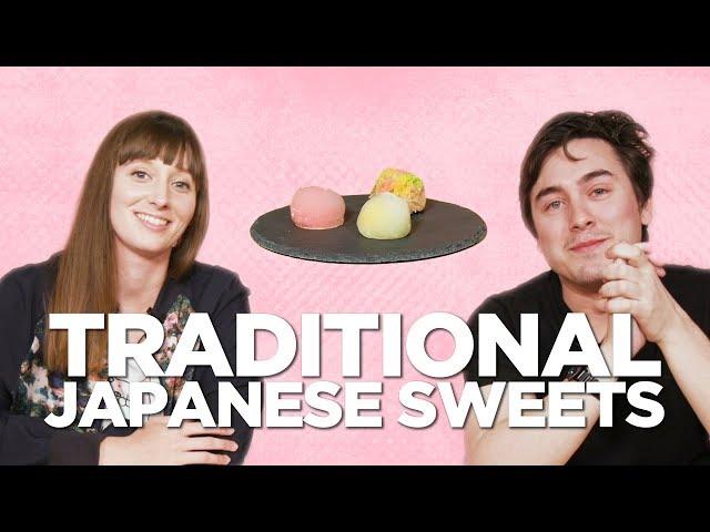 Taste Testing Japanese Traditional Sweets with Abroad in Japan