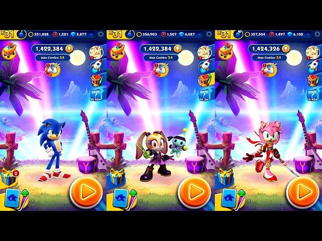 Sonic Dash Movie Sonic VS Drummer Cream VS Blossom Amy Android iPad iOS Gameplay HD