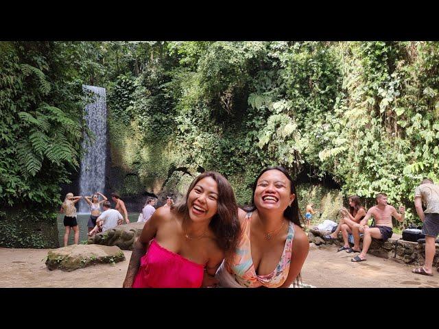 TIBUMANA WATERFALL BALI FULL OF TOURIST