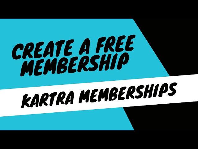 Build a Free membership site in Kartra (you won't believe how EASY it is!!)