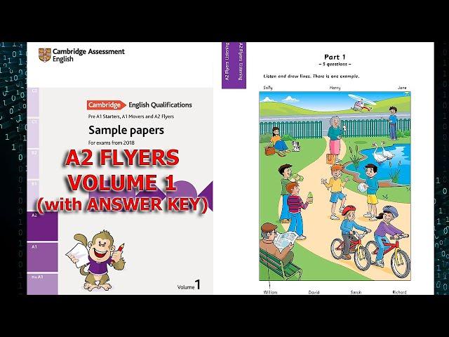 Listening SAMPLE TEST 1 Volume 1 - A2 Flyers SAMPLE PAPERS for revised exam from 2018