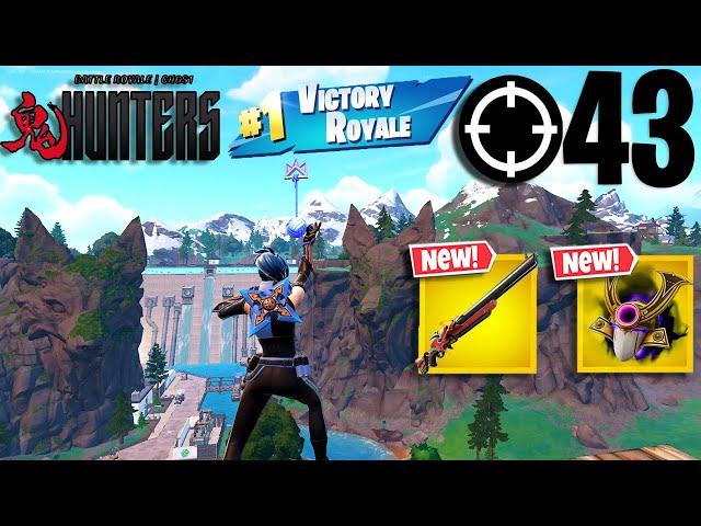 43 Elimination Solo Vs Squads Gameplay Wins (Fortnite Chapter 6 Hunters PS4 Controller)