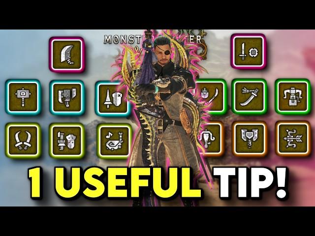 1 Tip for EVERY WEAPON in Monster Hunter Wilds | Monster Hunter Wilds Weapon Guide (MHW Tips)