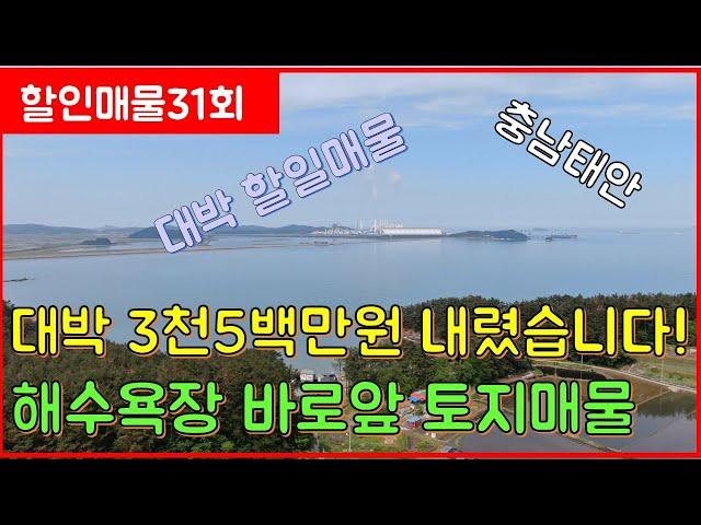 (할인매물31회)대박할인매물 급매 해수욕장이 앞마당 계획관리지역 토지 (일등부동산티비)