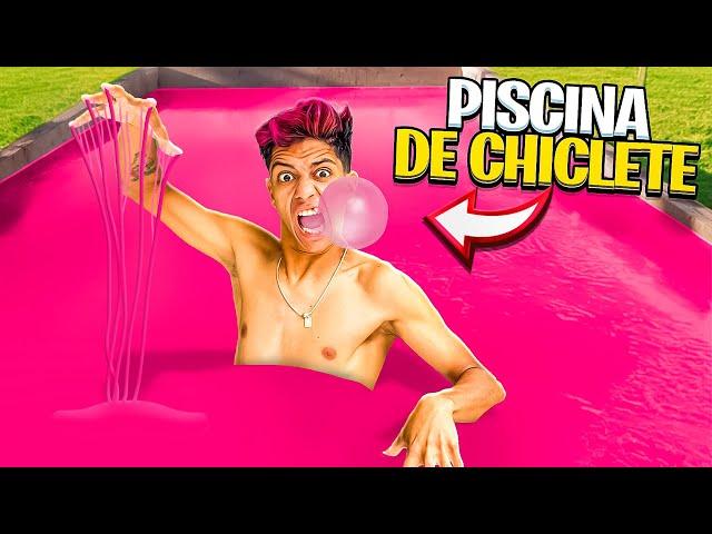 FIZ UMA PISCINA DE CHICLETE GIGANTE *Deu ruim ?