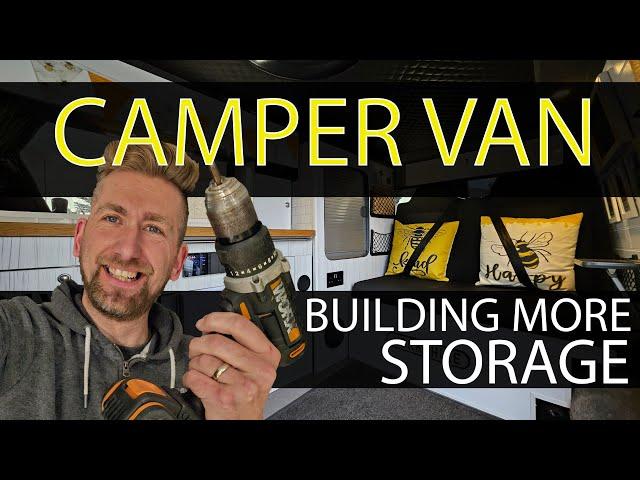 How To Get More Storage  - DIY REAR OVERHEAD LOCKER - VW T6 Camper Van