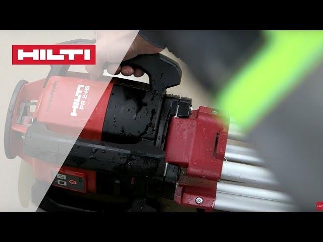 INTRODUCING the Hilti PR 2-HS robust rotating laser for horizontal applications