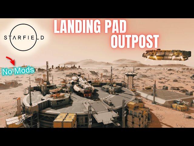 Starfield | Landing Pad Outpost with Airlocks (How to + Tour) (No Mods)