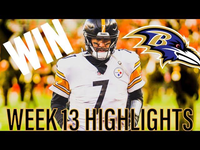 VICTORY IN PITTSBURGH | Pittsburgh Steelers vs Ravens Week 13 Highlights