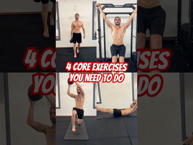 4 Core Exercises You Need to Do for a Stronger Midsection!#CoreWorkout #CoreStrength  #AbWorkout