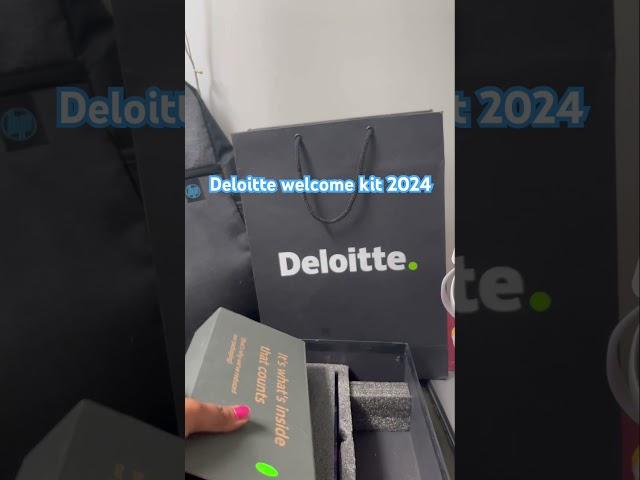 Deloitte Welcome Kit 2024 / #ashortaday #adayinmylife