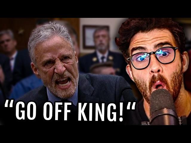 Jon Stewart Absolutely WRECKS Right Wing Senator In Interview | Hasanabi reacts