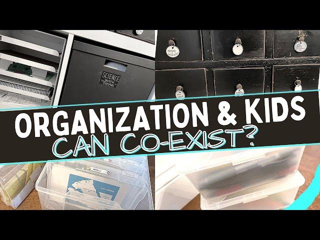 ORGANIZE your Homeschool SUPPLIES so you can find them quickly! Organization containers, iDEAS+++