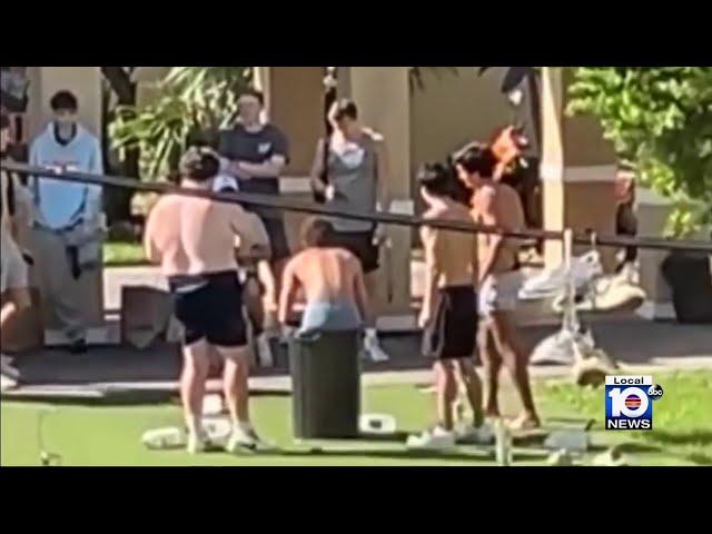 Officials investigating video showing possible hazing on University of Miami campus