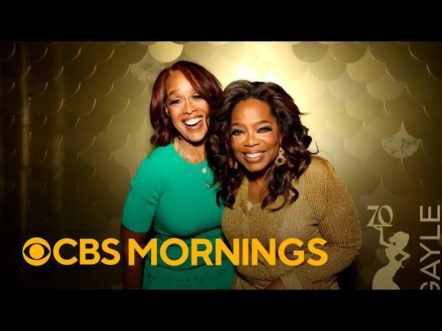 Oprah Winfrey surprises "CBS Mornings" co-host Gayle King with 70th birthday party