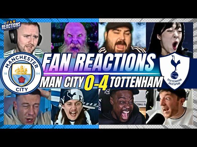 SPURS & CITY FANS REACTION TO MAN CITY 0-4 TOTTENHAM | 24/25 PREMIER LEAGUE