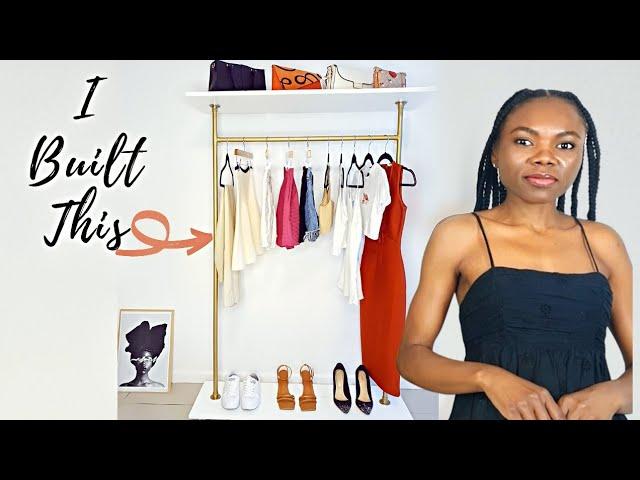 How to build your custom clothing rack | #DIYclothingrack #namibia