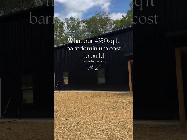 4,350 Sq. Ft. Barndominium Build Cost #barndominium #barndo #barndominiumliving #home #shouse