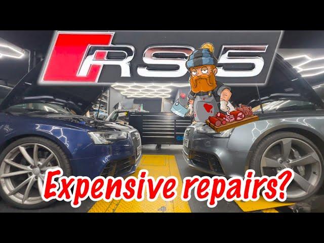 When a butcher becomes a mechanik ... Two Audi RS5s V8 with some easy and difficult repairs.