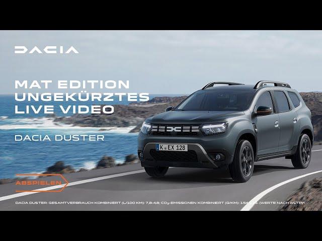 Dacia Duster Mat Edition live mit Matthias Malmedie