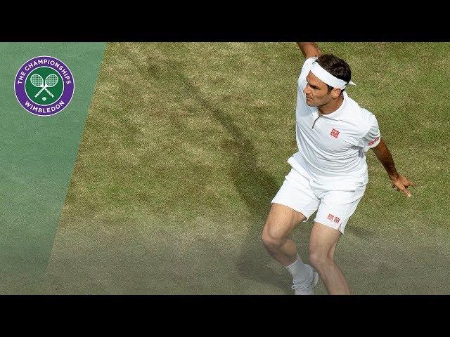 Roger Federer vs Lloyd Harris Wimbledon 2019 First Round Highlights