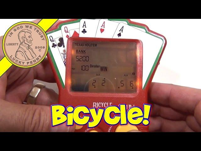 Bicycle 3 in 1 Poker Electronic Handheld Game, 2004 Techno Source