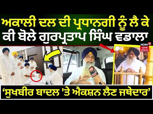 Akali Dal ਦੀ ਪ੍ਰਧਾਨਗੀ ਨੂੰ ਲੈ ਕੇ ਕੀ ਬੋਲੇ Gurpartap Wadala ? 'Sukhbir Badal 'ਤੇ ਐਕਸ਼ਨ ਲੈਣ ਜਥੇਦਾਰ'| N18V