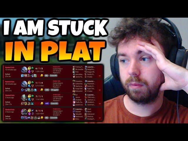 I am stuck in Platinum | Unranked to Challenger Top Climb