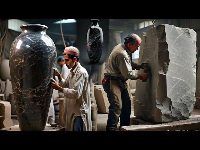 Master Craftsmen: The Art of Pottery and Stone Carving in Action || Amazing Works