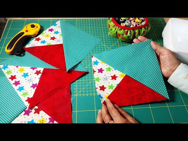 Easy quilting pattern and tutorials For beginners | Easy patchwork trick