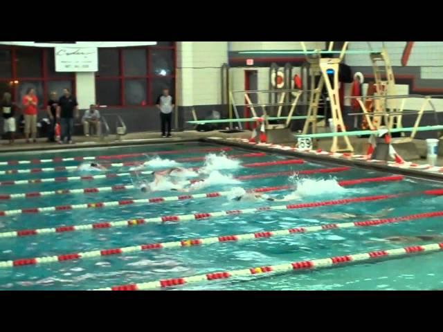 Drury Women's 50 Free Race In Victory over NCAA Division I Rival Missouri State