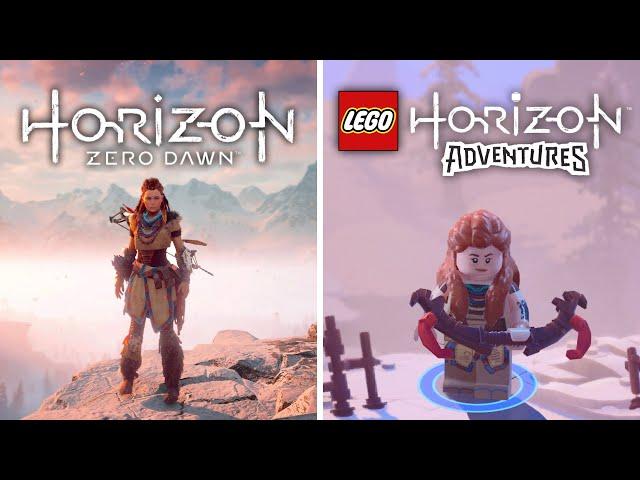 Comparing Horizon Zero Dawn VS Lego Horizon Adventures