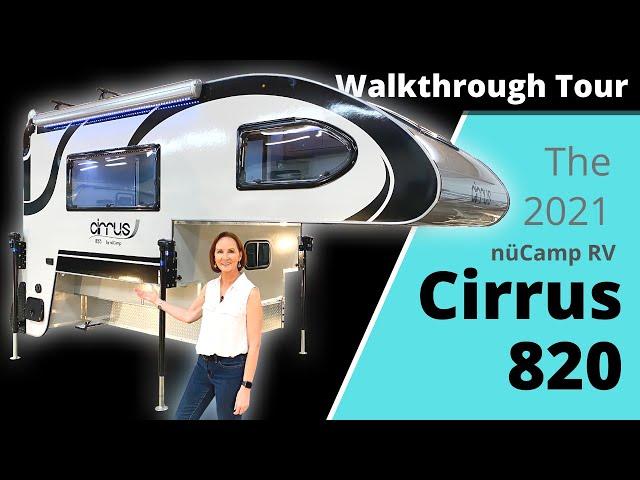 The 2021 Cirrus 820 Truck Camper by nuCamp RV - Walkthrough Tour