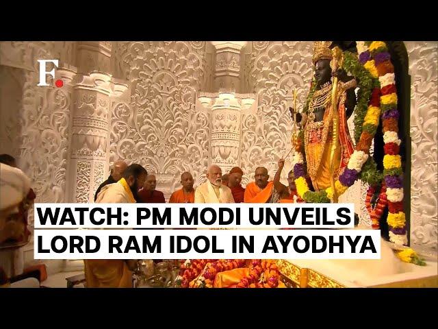 India's Ram Mandir Inaugurated, PM Narendra Modi Leads Prayer & Rituals in Ayodhya