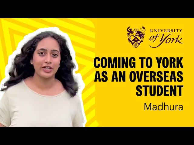 Coming to York as an international student