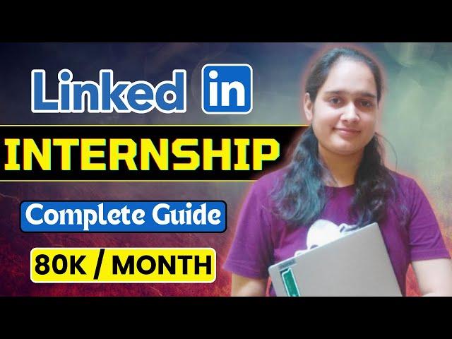 LinkedIn Internship 2024 || All Eligible || Complete Step by Step Guide@LinkedIn @linkedinlearning