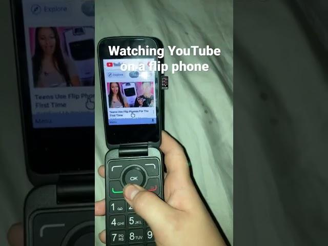 Watching YouTube on a  flip phone! ( Alcatel MY FLIP 2 )