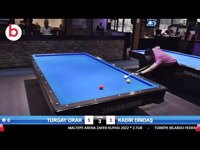 3 cushion billiards TURGAY ORAK 9 in 30 | MALTEPE ARENA ZAFER KUPASI 2022 İSTANBUL 당구