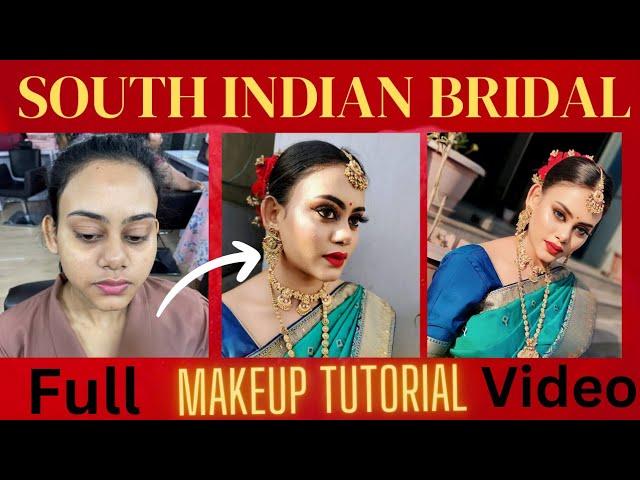 Gorgeous South Indian Bridal Makeover || Be Shiny with Divya || Bridal Look Idea ||