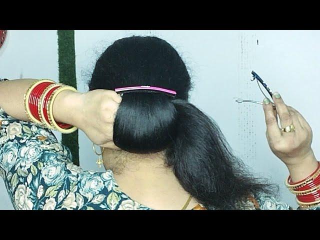 Simple & Easy Hairstyle For Everyday _ Easy Hairstyle With Lock Pin _ Amazing Hairstyles #hair