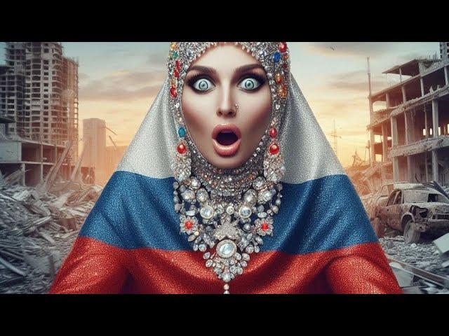 Diamonds on Russian Girl with Motorcycle | AI Crafting for Free Palestine