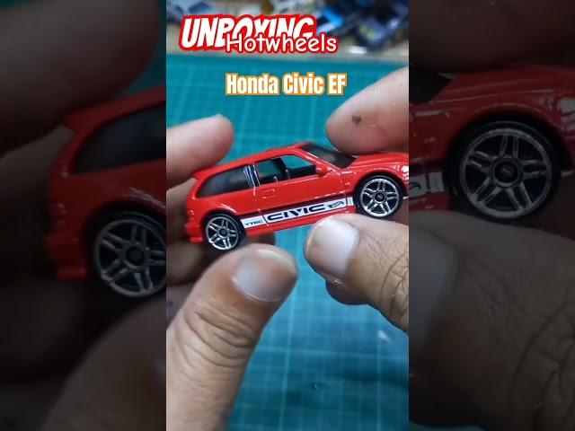 UNBOXING AND REVIEW HOTWHEELS HONDA CIVIC EF #hotwheels #diecast #unboxing