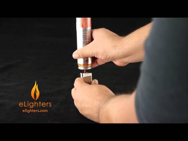 Visol "Russo" Satin Silver Torch Flame Lighter - VLR202701