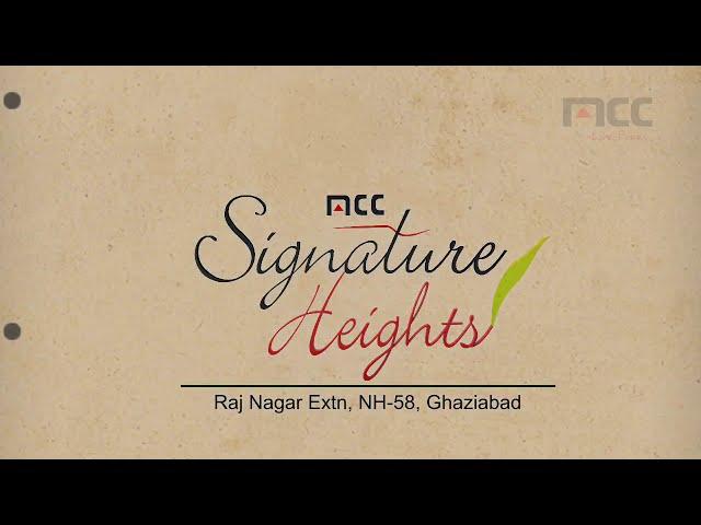 MCC Signature Heights Walk through | Ready To Move-In Flats/Apartments In Raj Nagar Extension