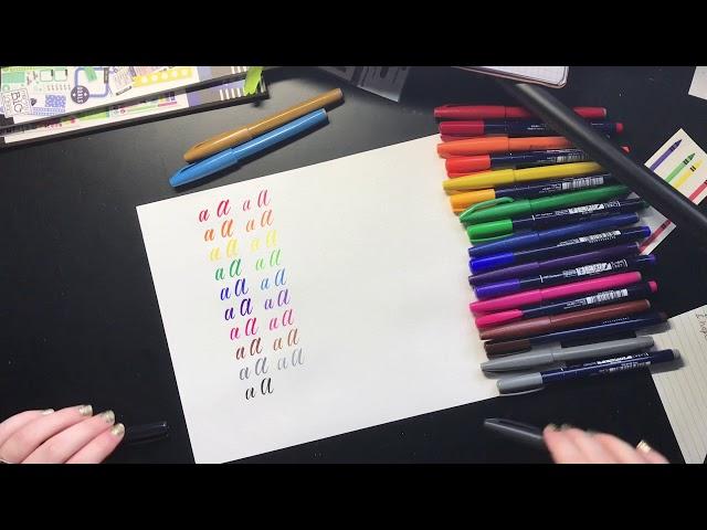 Tombow Fudenosukes Pens VS Pentel Touch Brush Sign Pens
