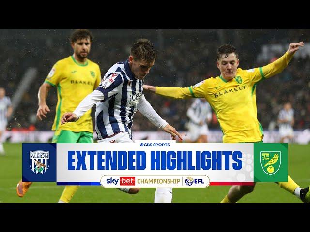 West Bromwich Albion vs. Norwich City: Extended Highlights | EFL Championship | CBS Sports Golazo